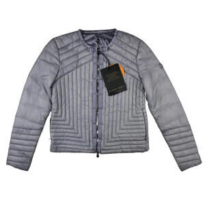 Save The Duck Light Quilted Puffer Jacket Round Neck Purple Size 1 | S